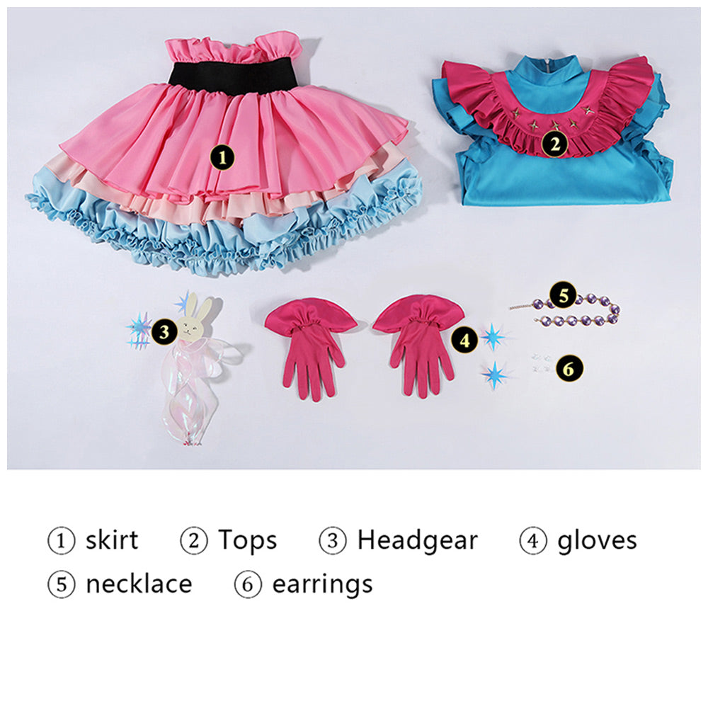 Ai Hoshino rosa Kleid OSHI NO KO Hoshino Ai Cosplay Halloween Karneval Kostüm