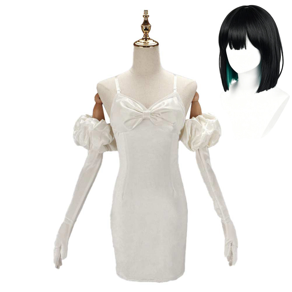 Sua weiß Kleid Alien Stage MY CLEMATIS Sua Cosplay Kostüm