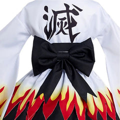 Rengoku Kyoujurou Demon Slayer Cosplay Lolita Kostüm Halloween Karneval Kimono