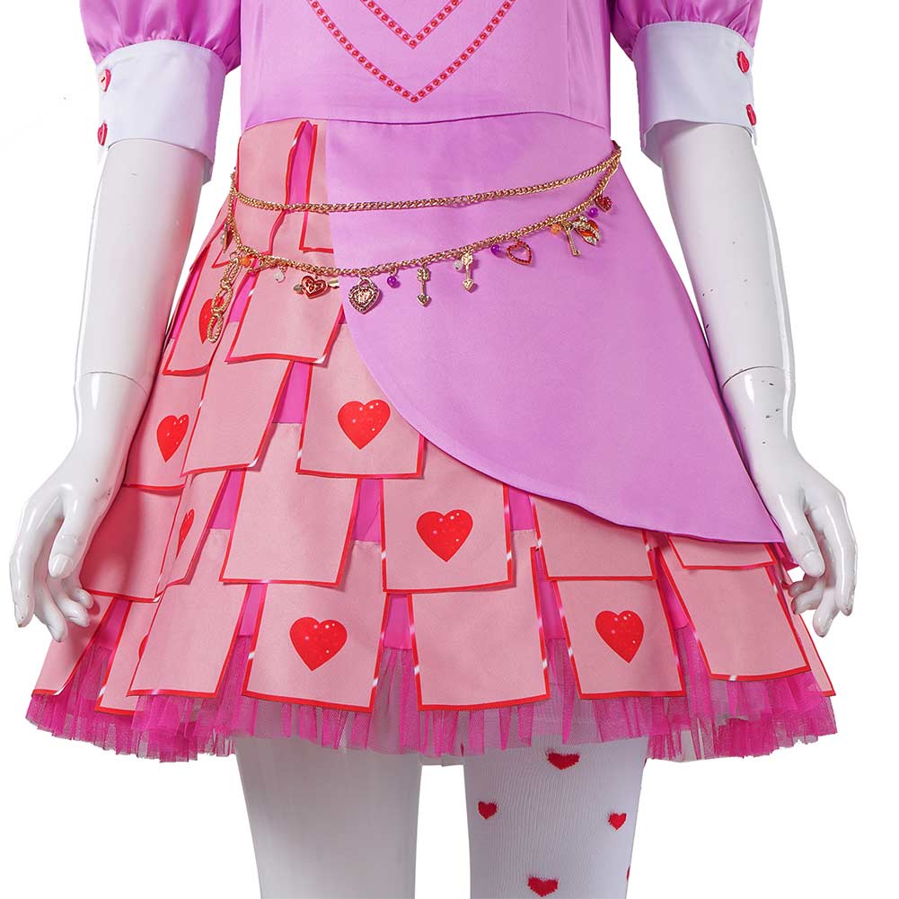 Descendants 2024 The Rise of Red Queen of Hearts Bridget Kleid Cosplay Outfits