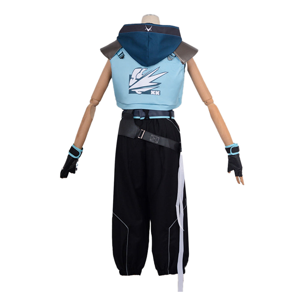 Jett Kostüm Valorant Cosplay Kostüm Halloween Jumpsuit Karneval Kostüm