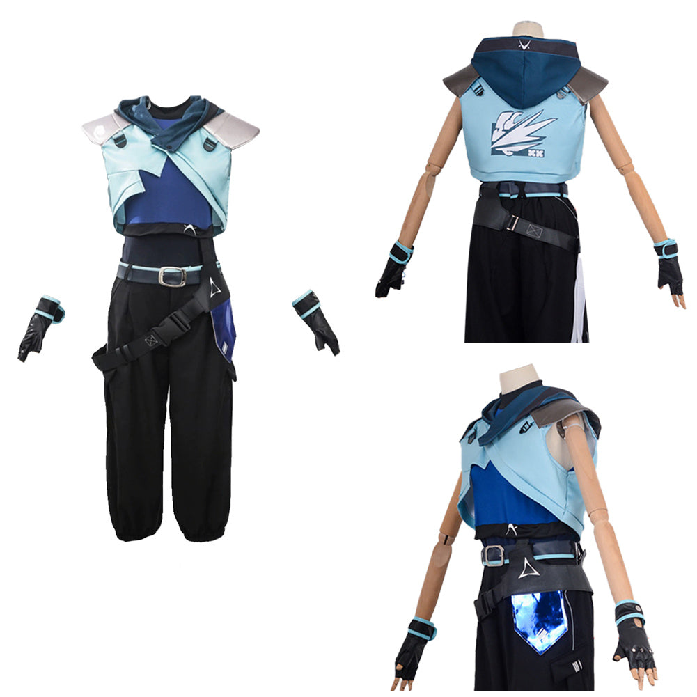 Jett Kostüm Valorant Cosplay Kostüm Halloween Jumpsuit Karneval Kostüm