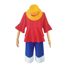 Monkey D. Luffy Cosplay One Piece Ruffy Kostüm Halloween Karneval Outfits