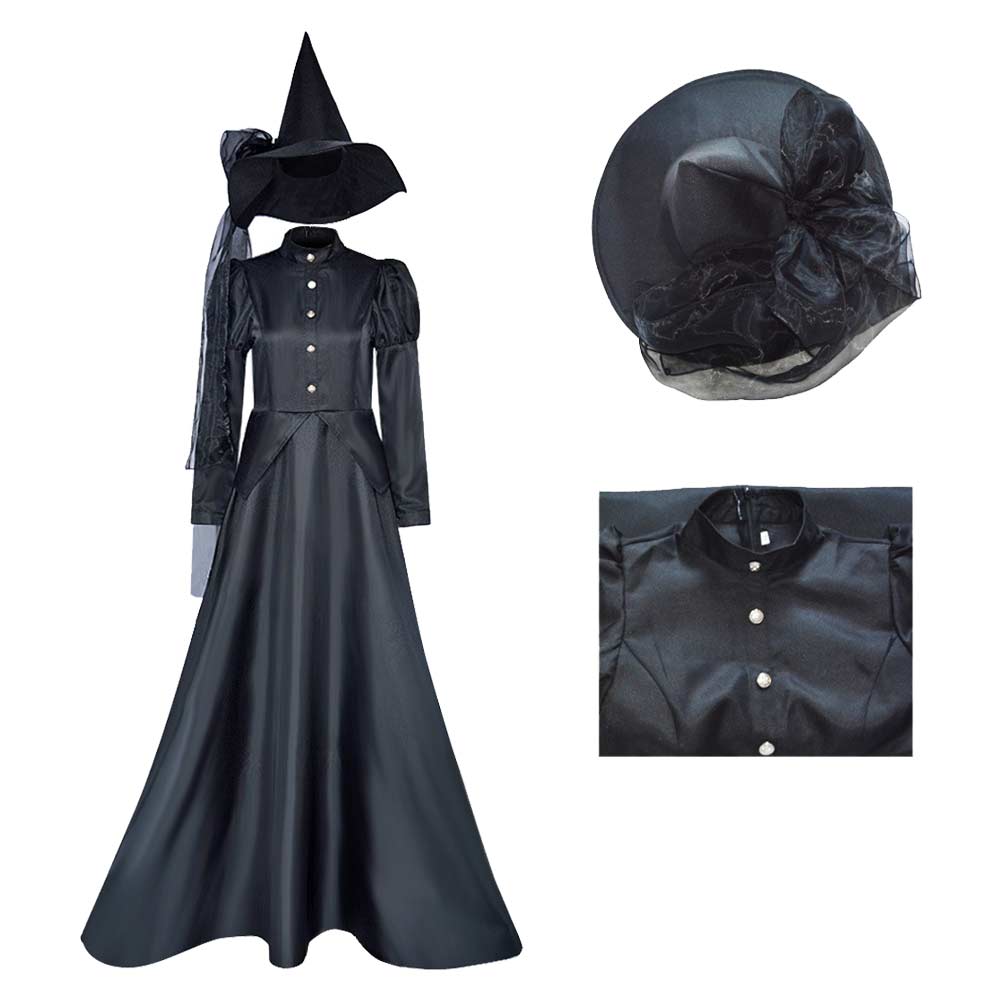 Wicked Hexe Elphaba schwarz Cosplay Kostüm Set