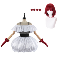 Kana Arima weiß Kleid OSHI NO KO Kana Kostüm Set  Karneval Outfits
