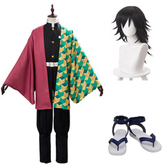 Giyuu Tomioka Blade of Demon Destruction Cosplay Kostüm Halloween Karneval Outfits