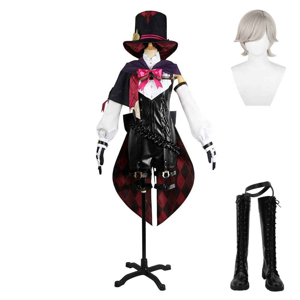 Lyney Kostüm Genshin Impact Cosplay Halloween Karneval Outfits