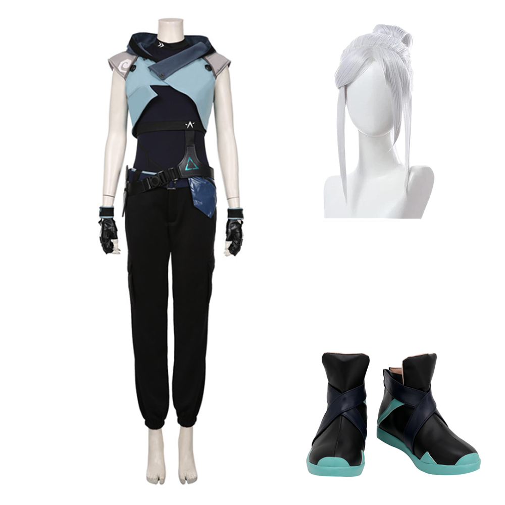 Jett Kostüm Valorant Cosplay Kostüm Halloween Jumpsuit Karneval Kostüm