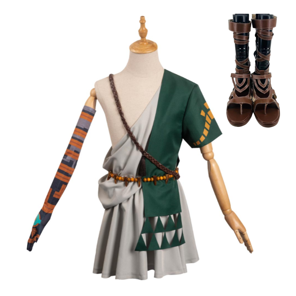 The Legend of Zelda: Tears of the Kingdom Link Kostüm Set Cosplay Halloween Karneval Outfits