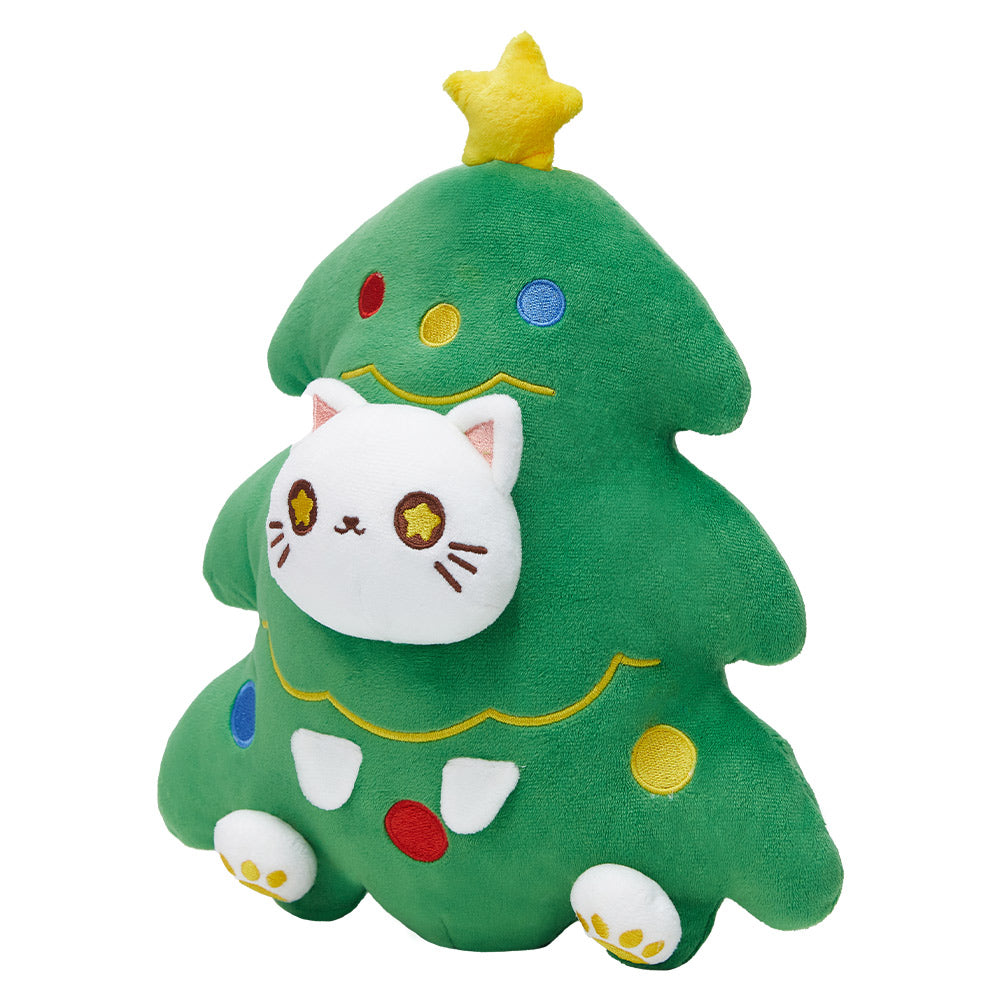 30cm Weihnachten Weihnachtsbaum Katze Form Plüschtier Kissen Puppe als Geschenk Dekoration