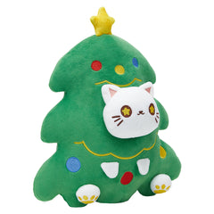 30cm Weihnachten Weihnachtsbaum Katze Form Plüschtier Kissen Puppe als Geschenk Dekoration