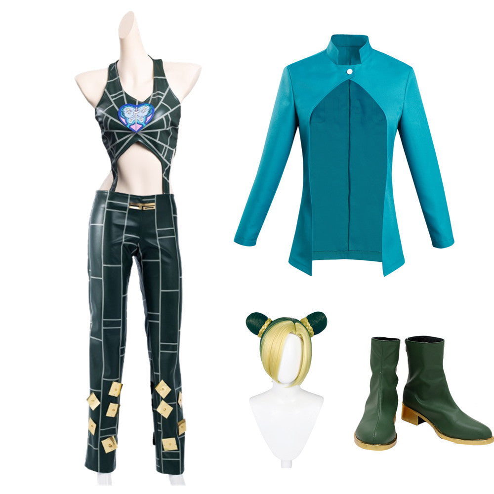 JoJo's Bizarre Adventure Jolyne Cujoh Cosplay Kostüm Halloween Karneval Outfits