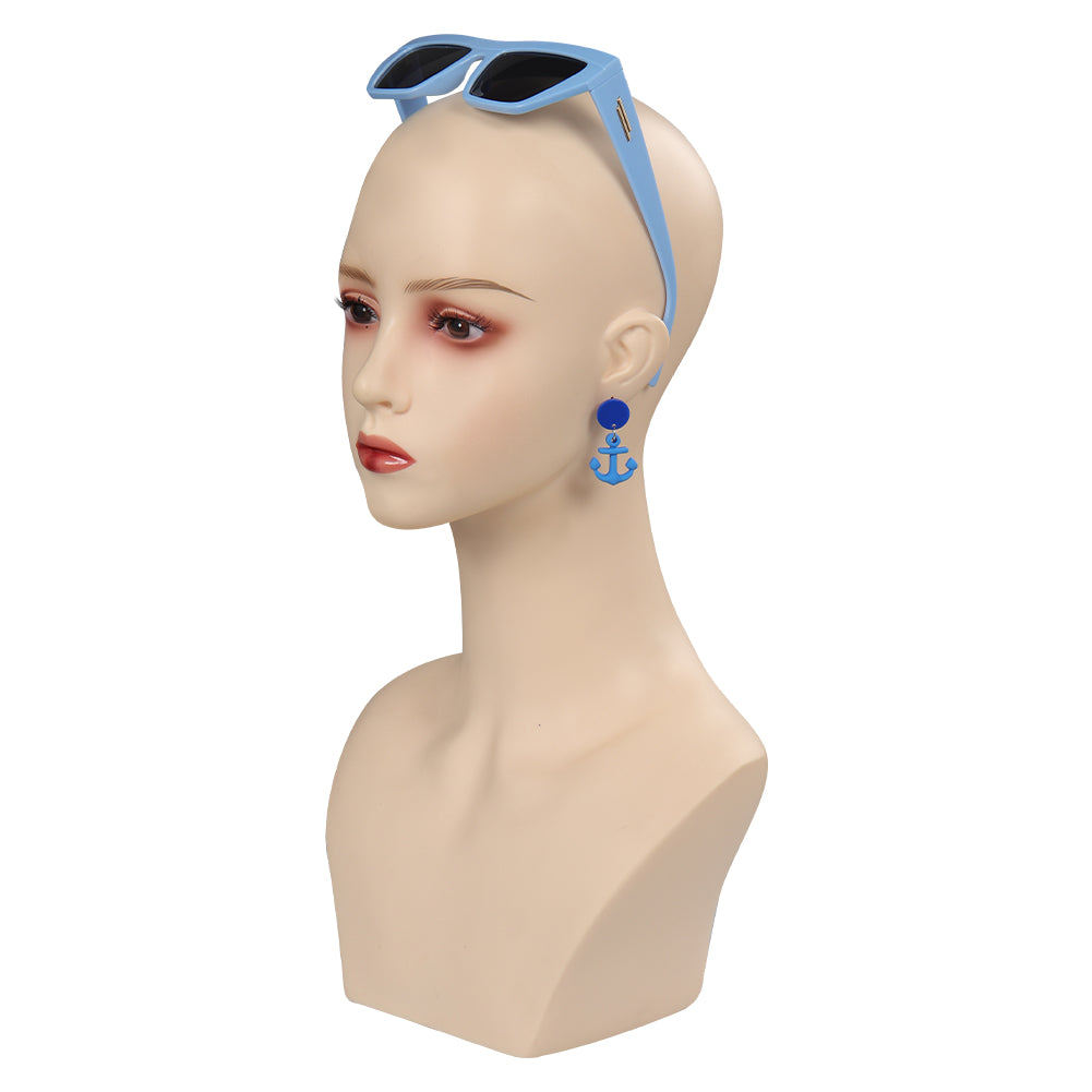 Film Barbie Sonnenbrille Ohrringen Margot Robbie Cosplay Requisite auch für Alltag