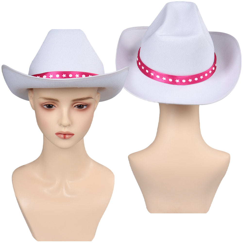 Barbie 2023 Margot Robbie Barbie Cowboyhut Kopfbedeckung Cosplay Halloween Karneval Requisite