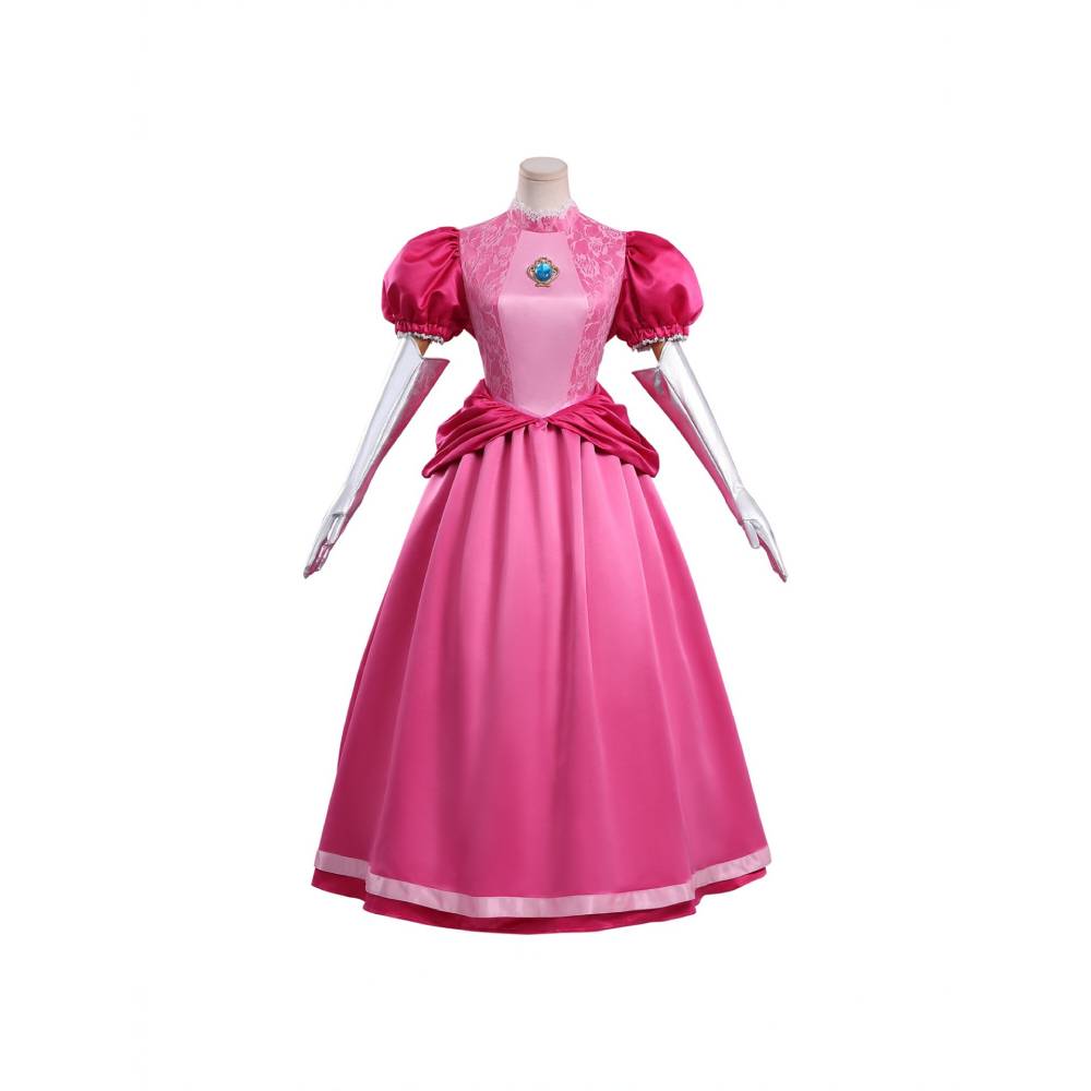 Prinzessin Peach Kleid The Super Mario Bros. Movie Peach Kostüm Outfits