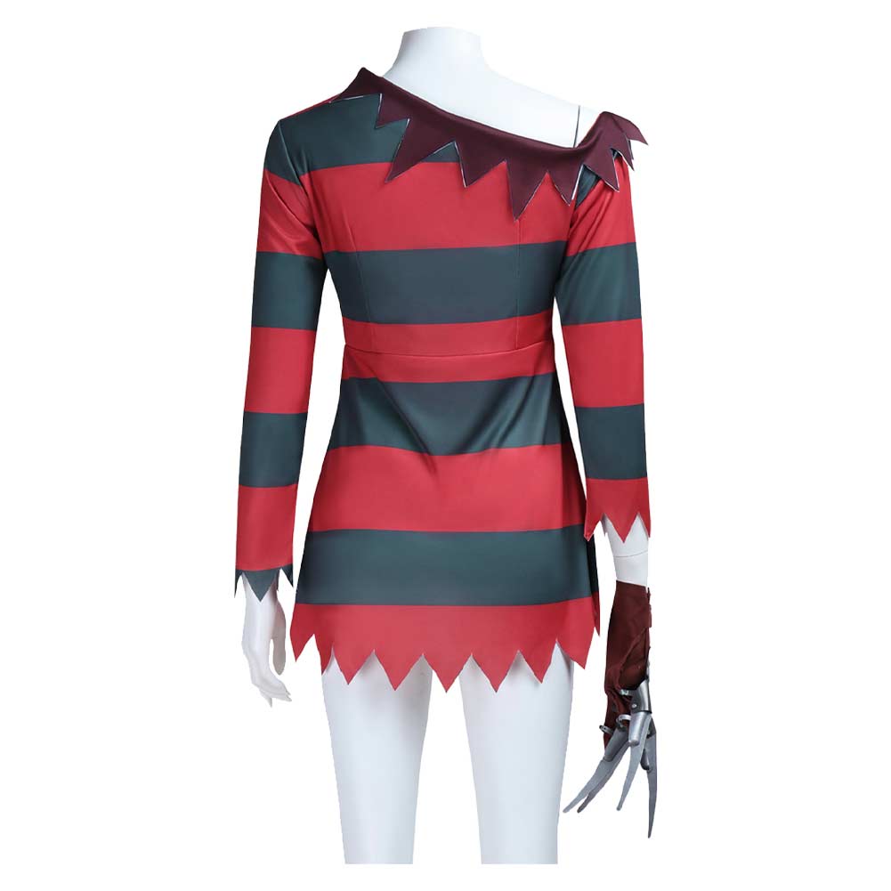 A Nightmare On Elm Street Freddy Krueger webliche Kostüm Halloween Outfits