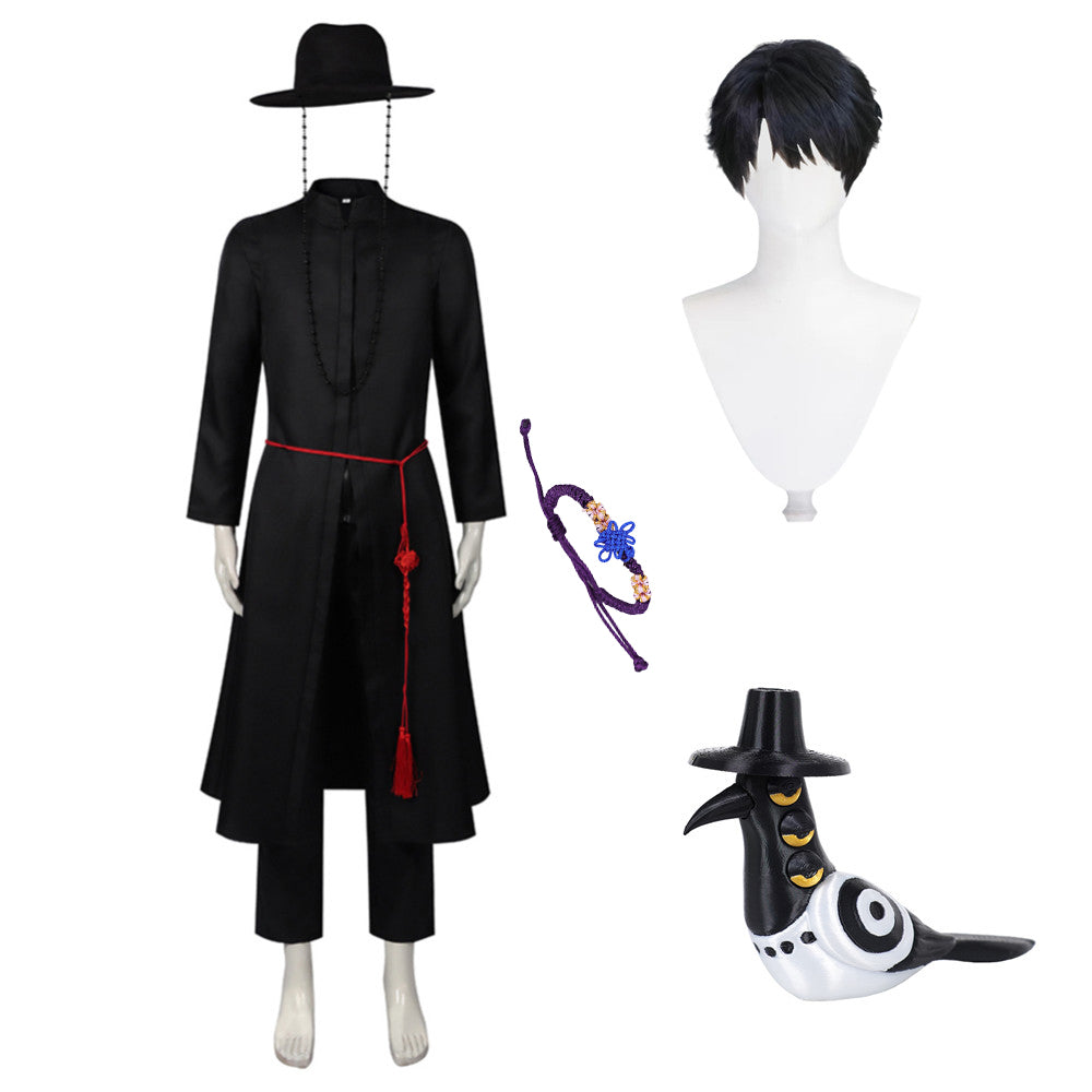 Kpop Demon Hunters Boys Group Saja Boys Cosplay Kostüm Set