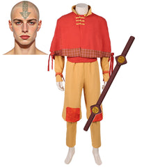 Aang Kostüm Die Legende von Aang: Der Herr der Elemente Aang Cosplay Outfit