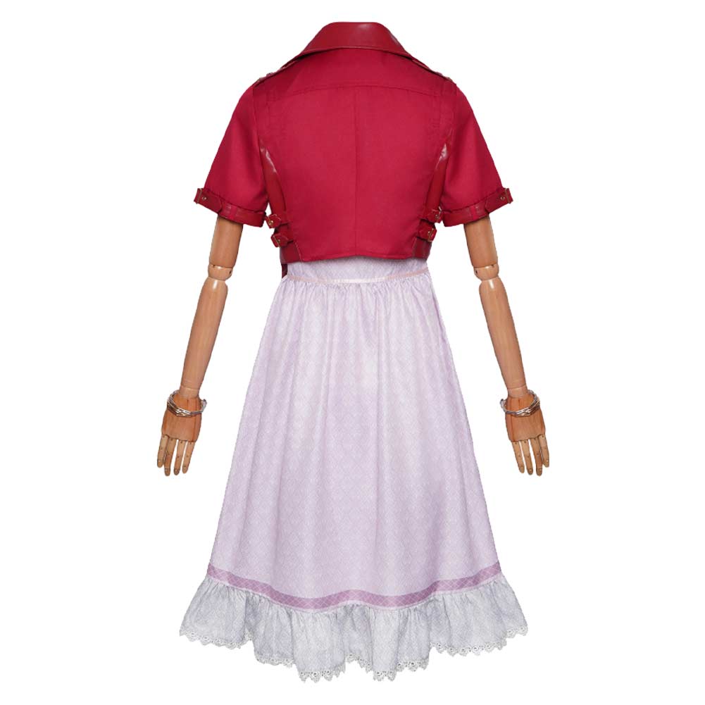 Aerith Gainsborough rot Kostüm Final Fantasy Aerith Cosplay Outfit