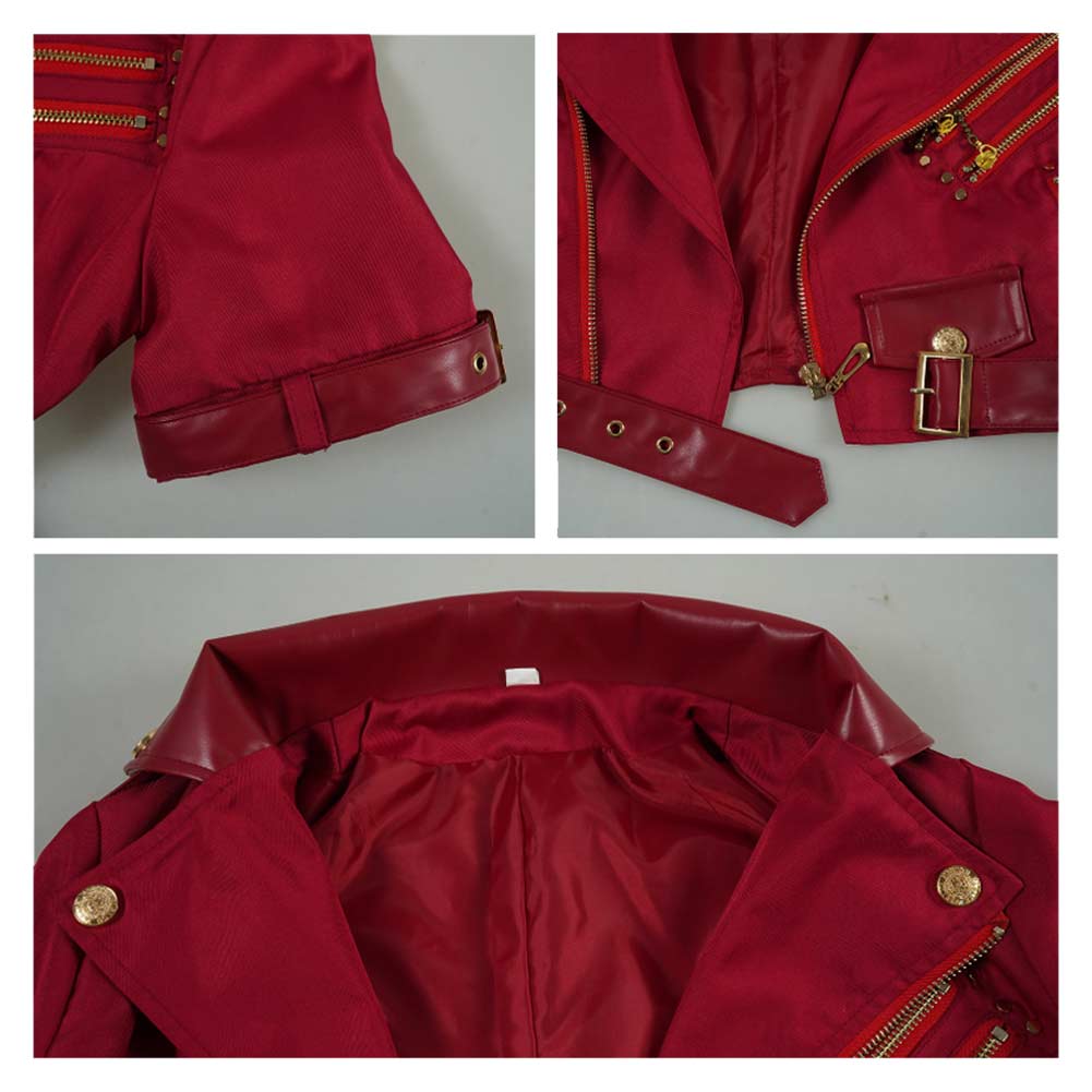 Aerith Gainsborough rot Kostüm Final Fantasy Aerith Cosplay Outfit