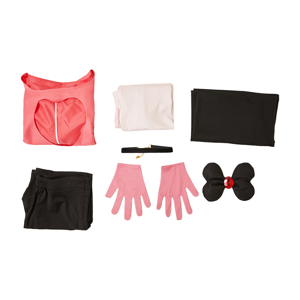 Angel Dust rosa Kostüm Set Hazbin Hotel 2 Angel Cosplay Outfits