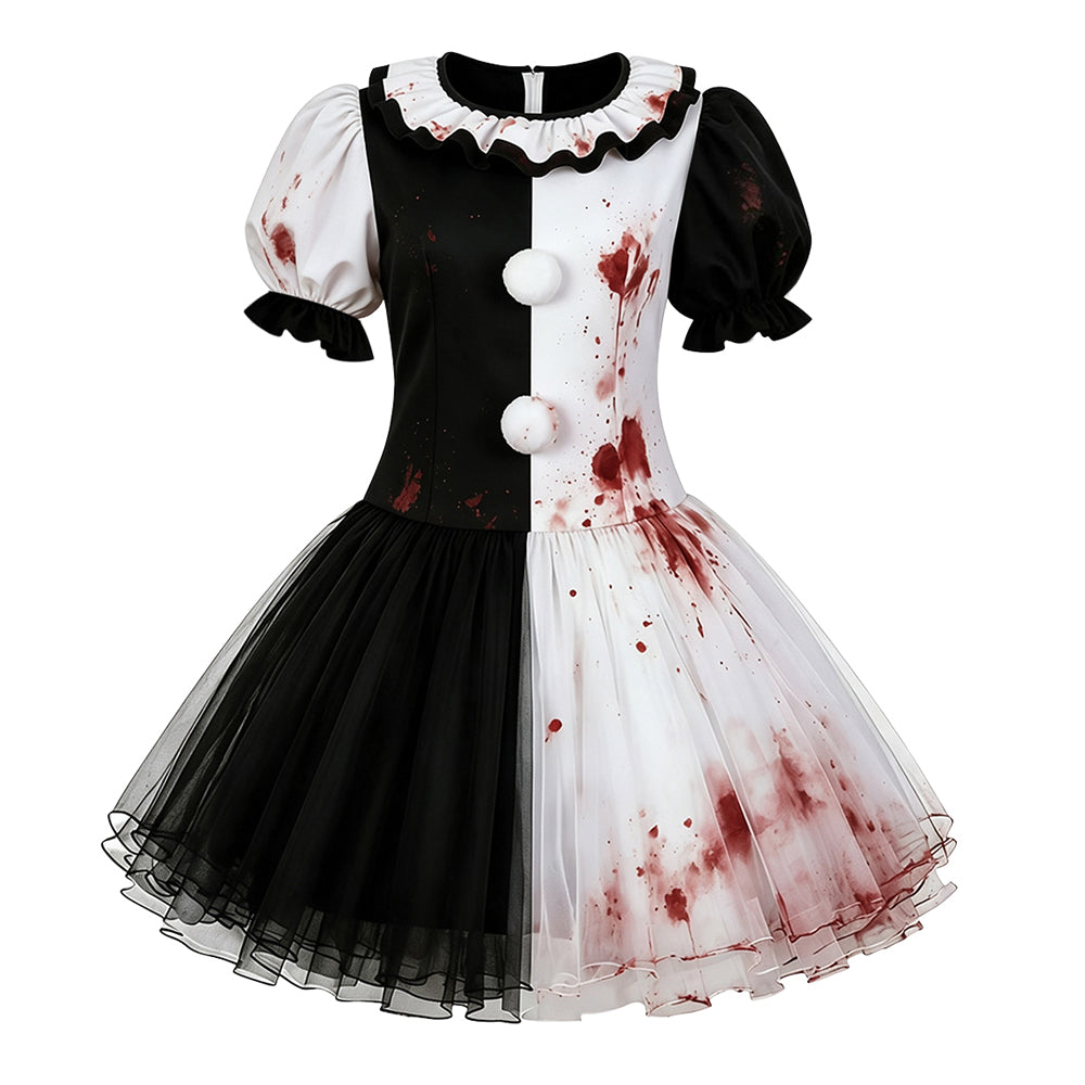 Art The Clown Terrifier Crossplay schwarz weiß Kleid