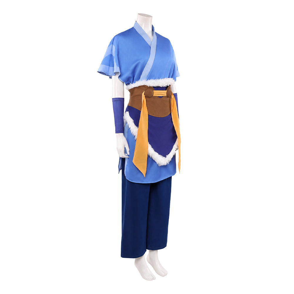 Avatar: The Last Airbender Katara Kostüm Set Cosplay Halloween Karneval Outfit