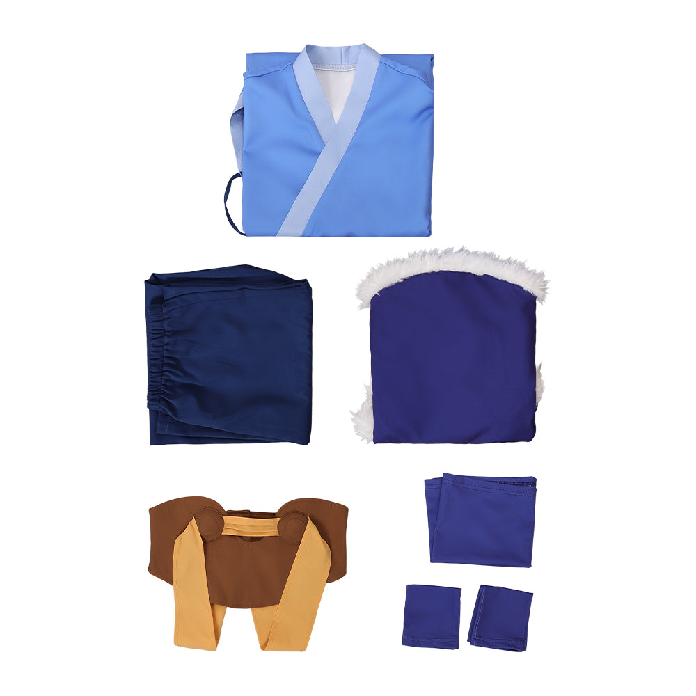 Avatar: The Last Airbender Katara Kostüm Set Cosplay Halloween Karneval Outfit