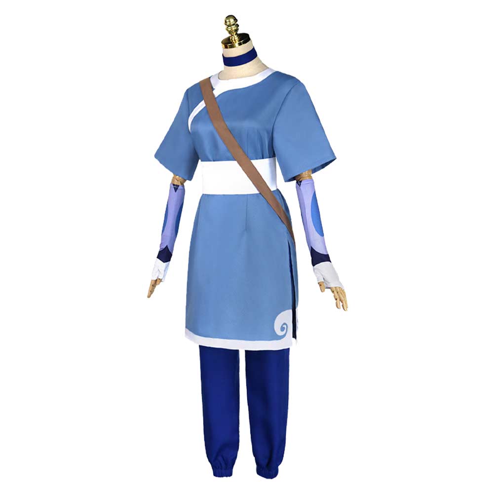 Avatar: The Legend of Aang Der Herr der Elemente Katara Cosplay Halloween Karneval Kostüm