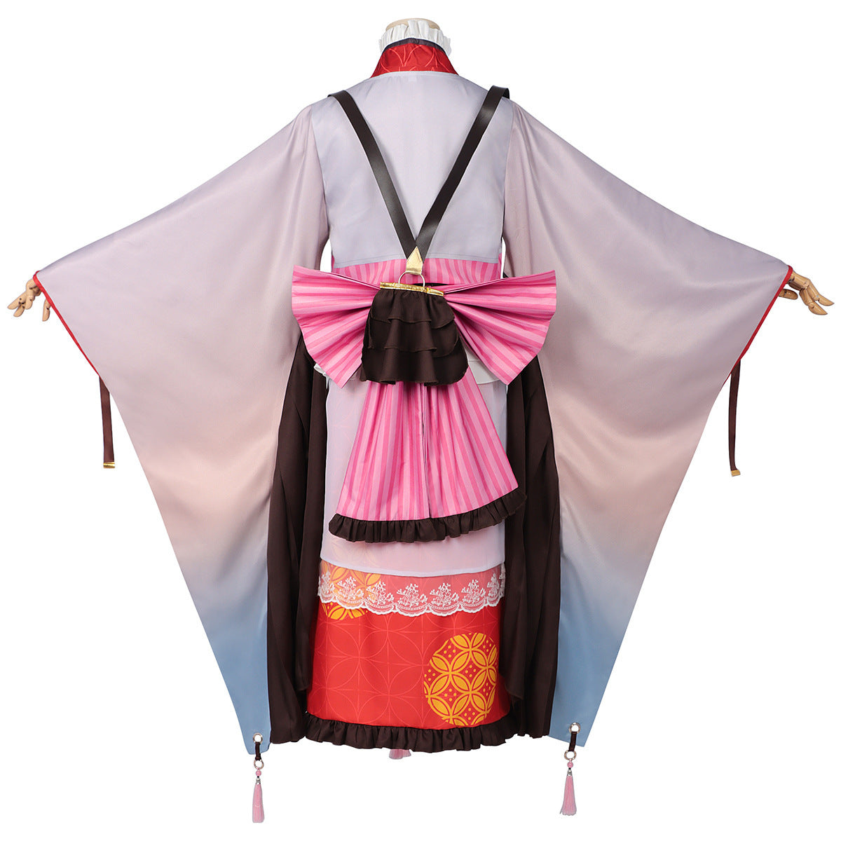 Blade of Demon Destruction Mitsuri Kanroji  Rot Kostüm Sets Feuerpferd Jahr Mitsuri Cosplay Outfit