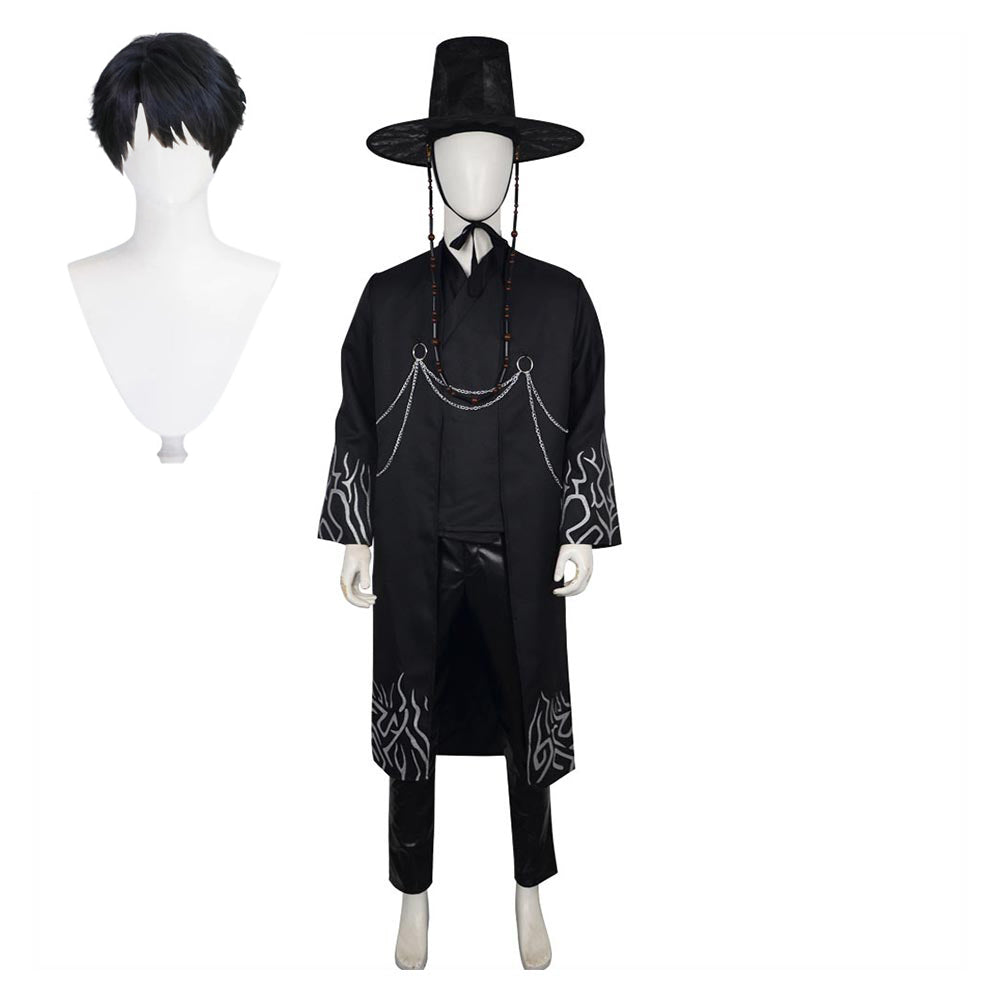 Dämon Jinu Kostüm Boy Group Jinu schwarz Cosplay Outfits