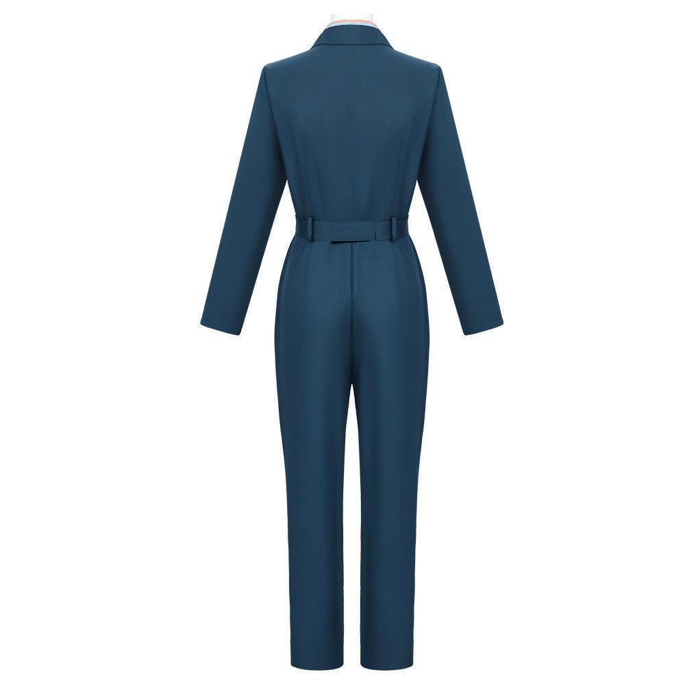 Anya blau Jumpsuit Mouthwashing Anya Cosplay Kostüm