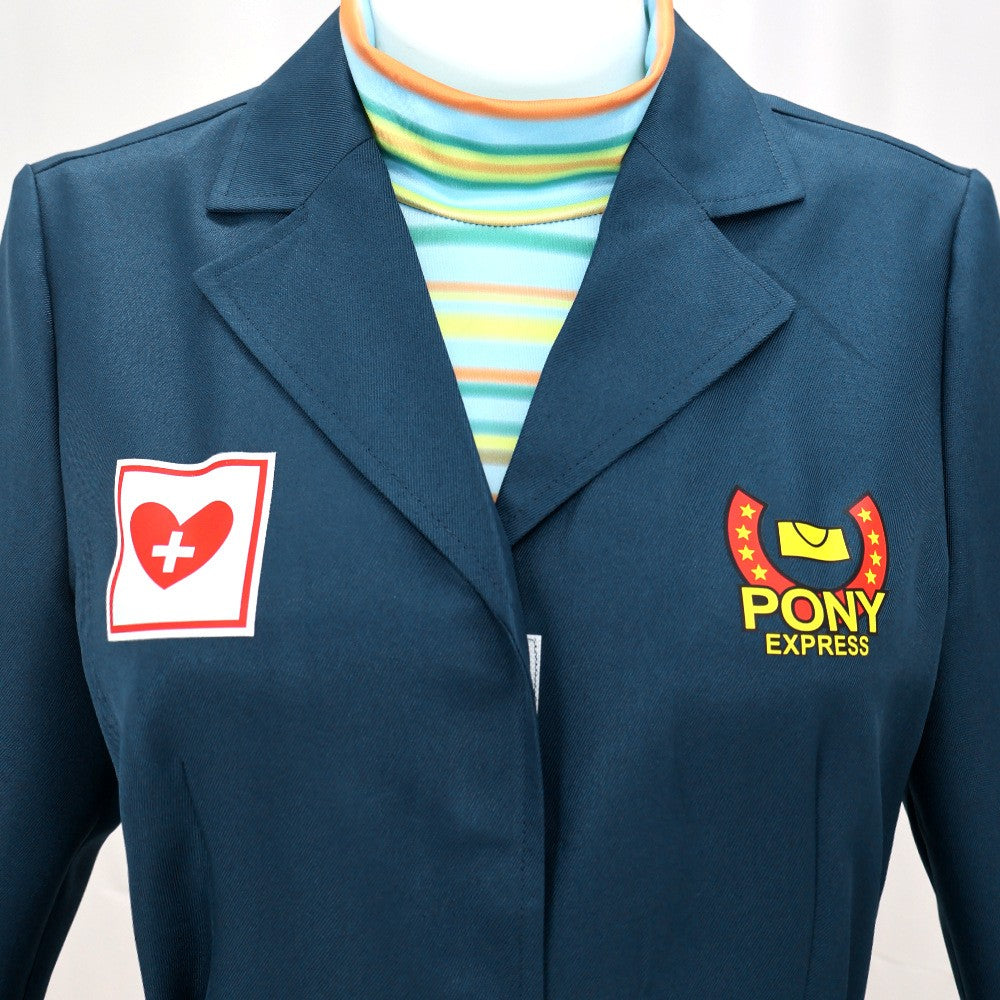 Anya blau Jumpsuit Mouthwashing Anya Cosplay Kostüm