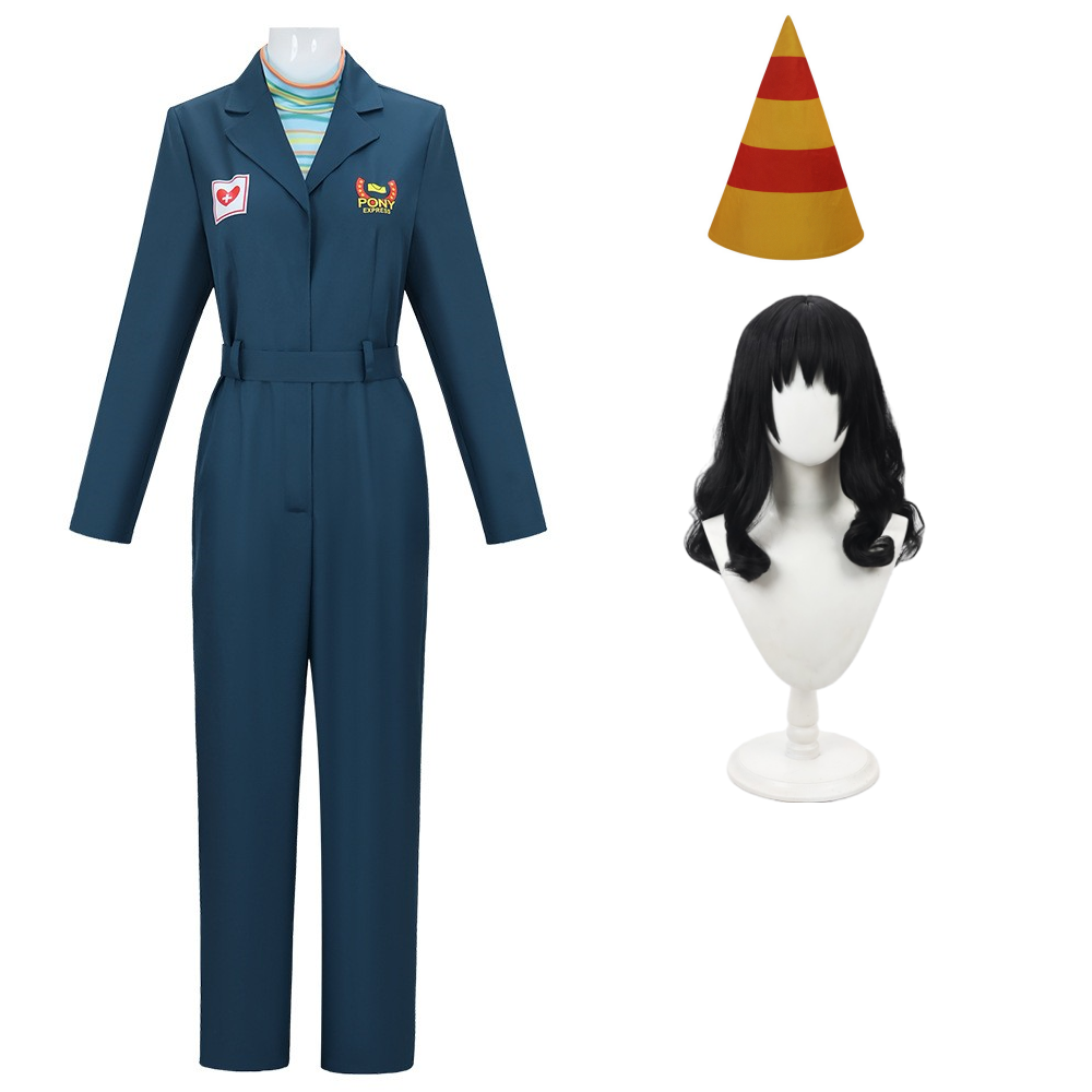 Anya blau Jumpsuit Mouthwashing Anya Cosplay Kostüm