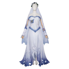 Corpse Bride Hochzeit mit einer Leiche Emily Kleid Cosplay Kostüm Halloween Karneval Outfit