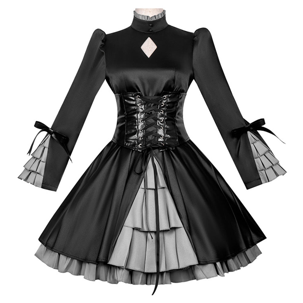 Fate/Grand Order Artoria Pendragon schwarz Kleid Cosplay Outfit