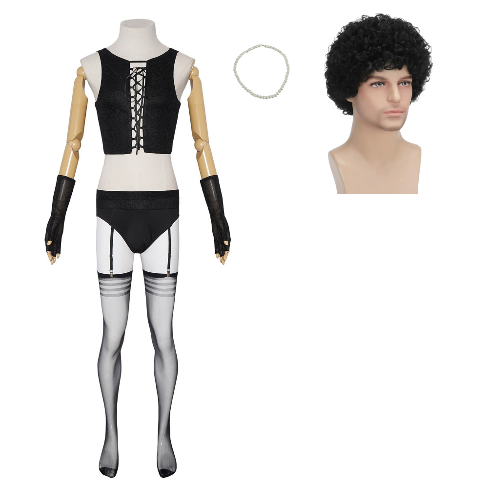Frank-N-Furter Kostüm Set The Rocky Horror Picture Show Dr. Frank-N-Furter Cosplay Outfit