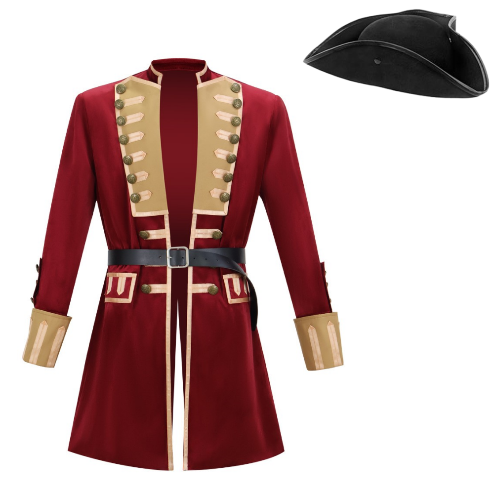 George Washington rot Kostüm Set Young Washington 2026 George Cosplay Outfit
