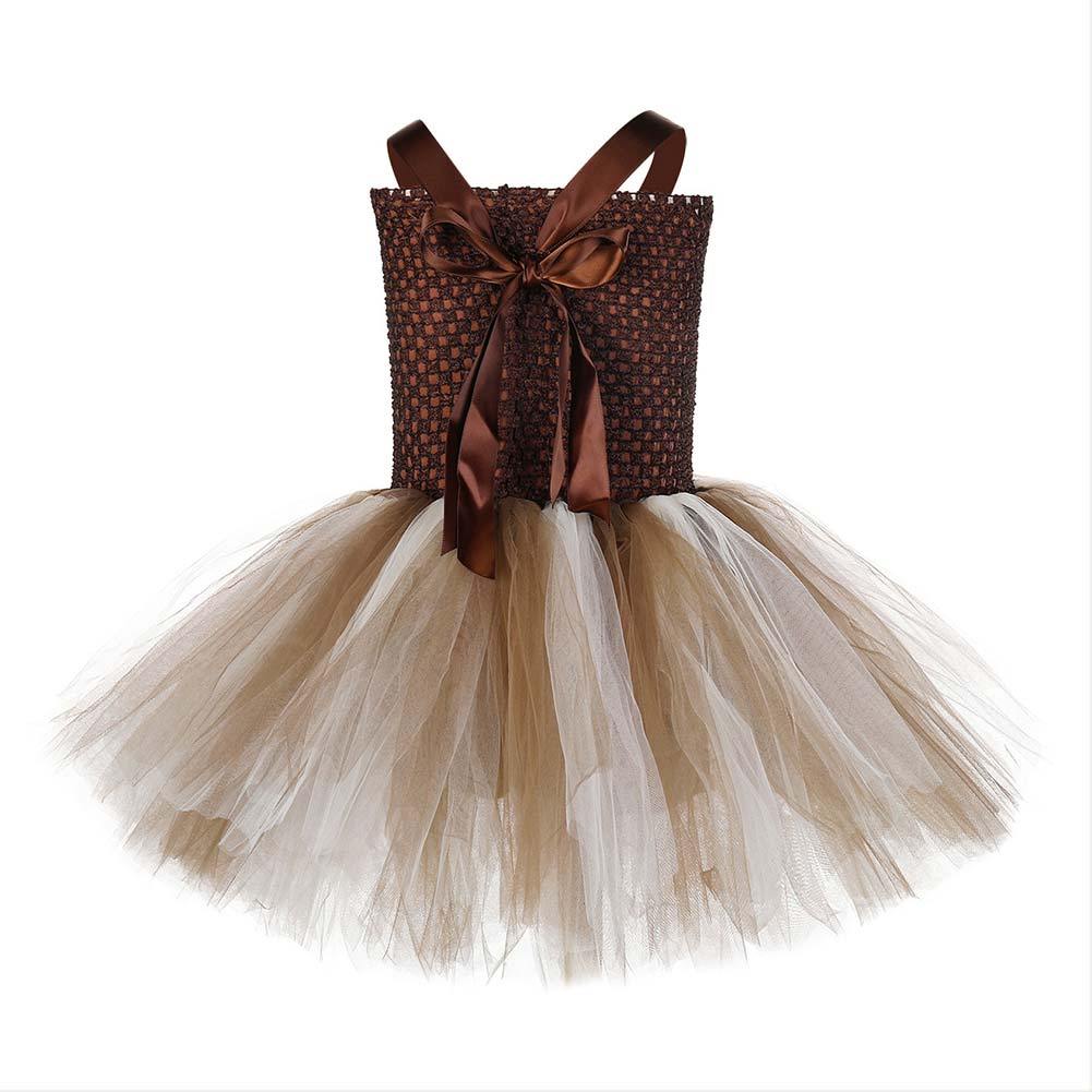 Giraffe Mädchen Kleid Tutu Tülle Kleid Faschingkostüm auch für Alltag Partykleid Geburstag Festkleid