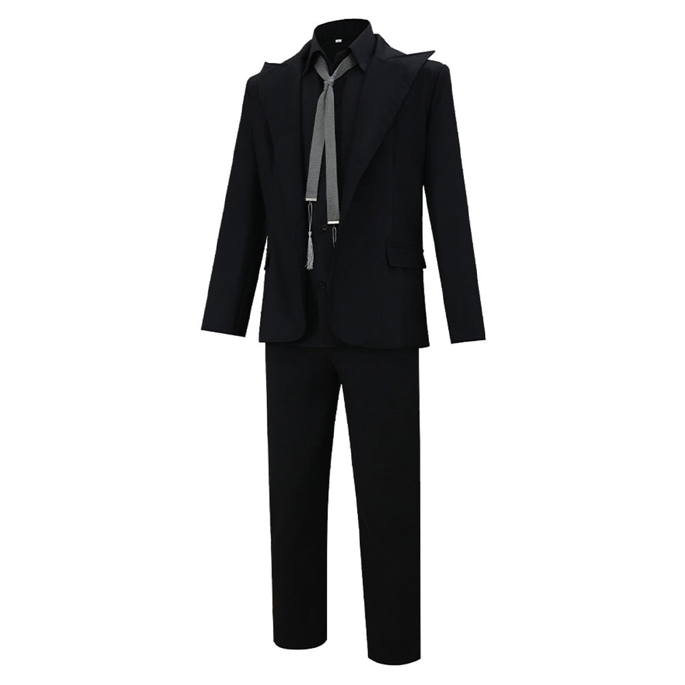 Good Omen Dämon Demon Crowley schwarz Cosplay Kostüm Set