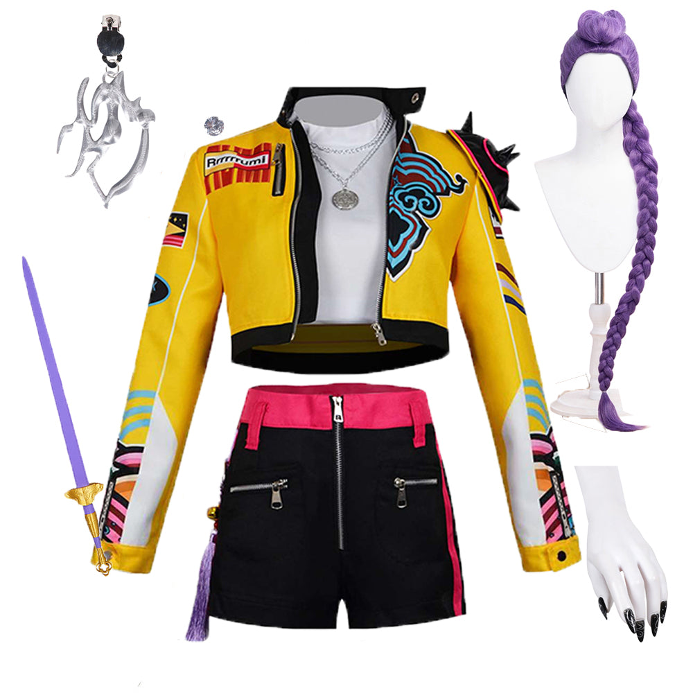 Rumi Kostüm KPop Demon Hunters HUNTRIX Rumi Cosplay Outfits