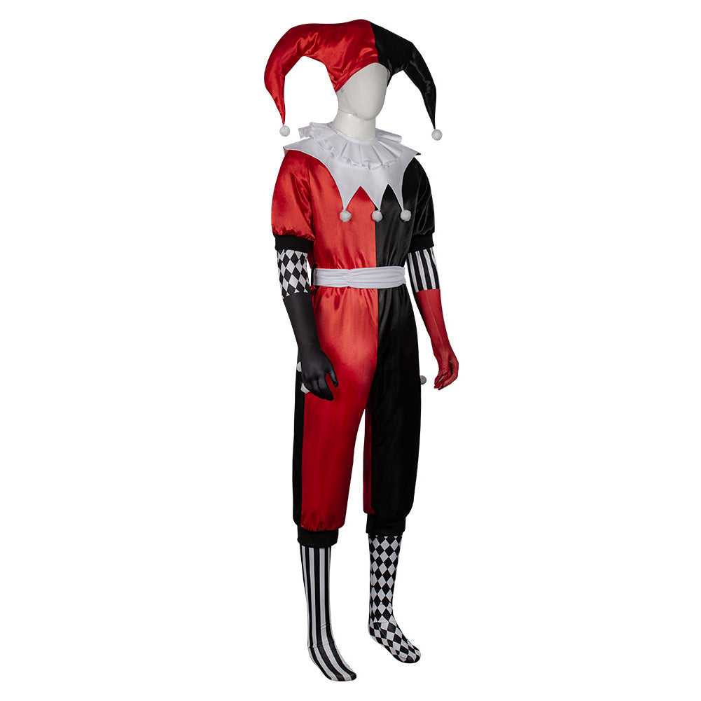 Harley Quinn rot schwarz Uniform Cosplay Kostüm