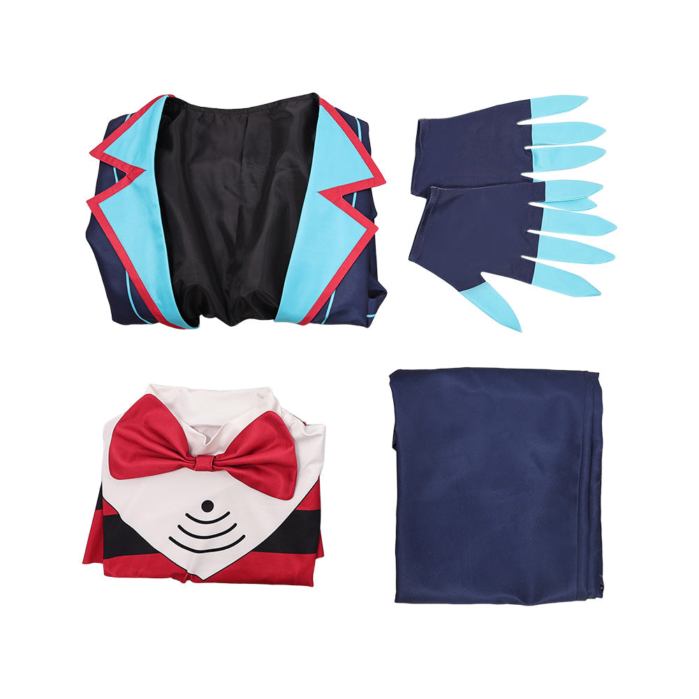 Hazbin Hotel 2025 Vox blau Kostüm Set Vincent Whittman Outfit