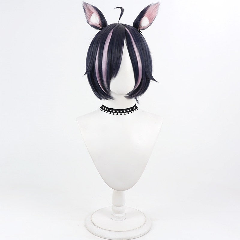 Himeko Easygoing Anal Angel Perücke Chainsmoker Cat Yurufuwa Anaru Cosplay Hitzebeständige synthetische Haar