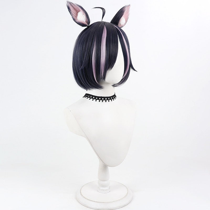 Himeko Easygoing Anal Angel Perücke Chainsmoker Cat Yurufuwa Anaru Cosplay Hitzebeständige synthetische Haar