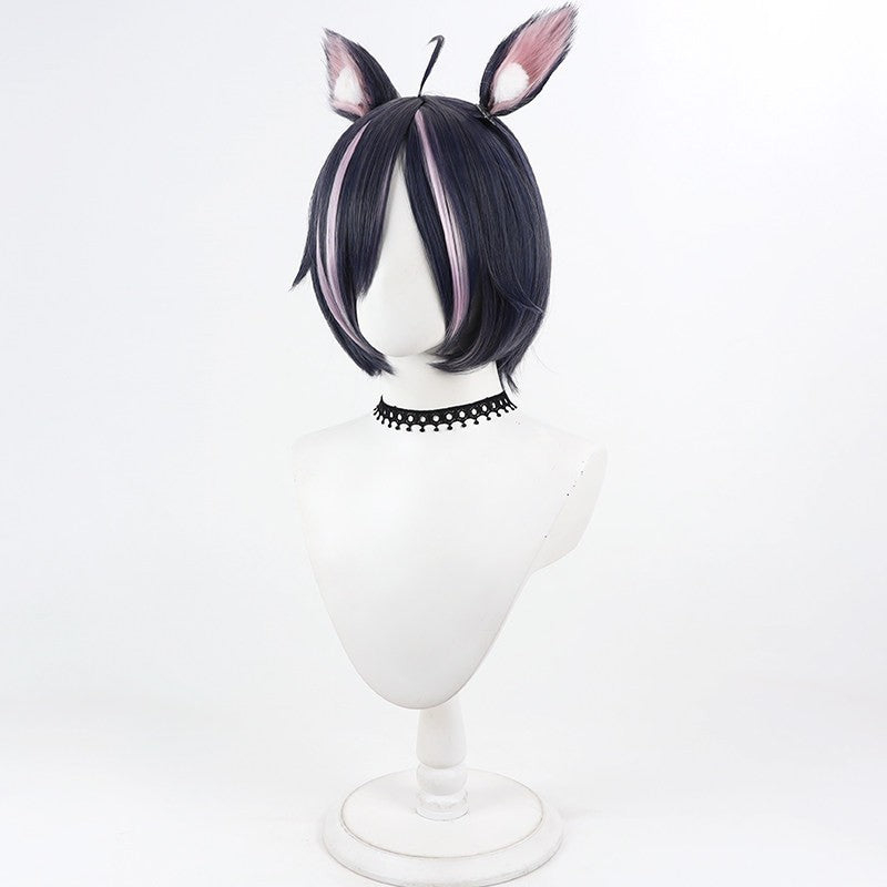 Himeko Easygoing Anal Angel Perücke Chainsmoker Cat Yurufuwa Anaru Cosplay Hitzebeständige synthetische Haar