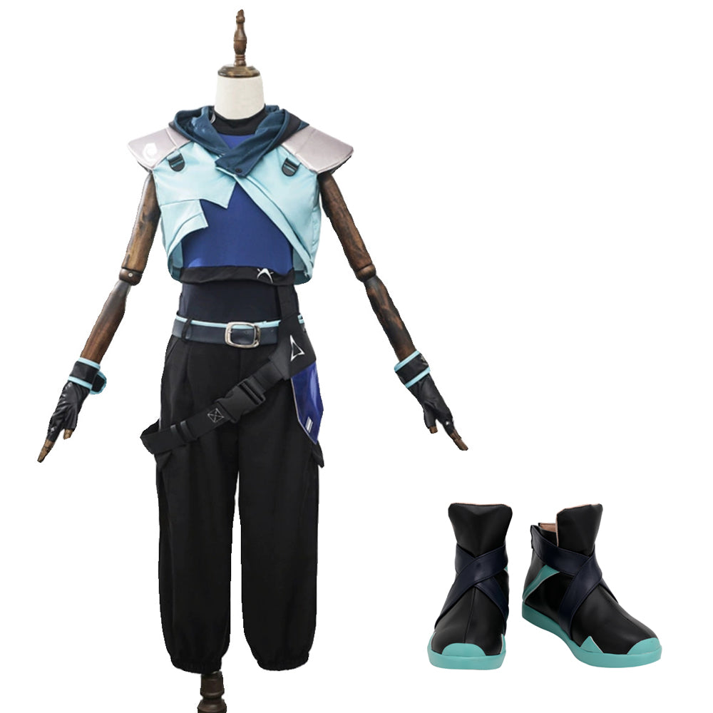 Jett Kostüm Valorant Cosplay Kostüm Halloween Jumpsuit Karneval Kostüm