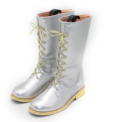 KPOP Demon Hunters HUNTRIX Zoey weiß Schuhe Cosplay Stiefel