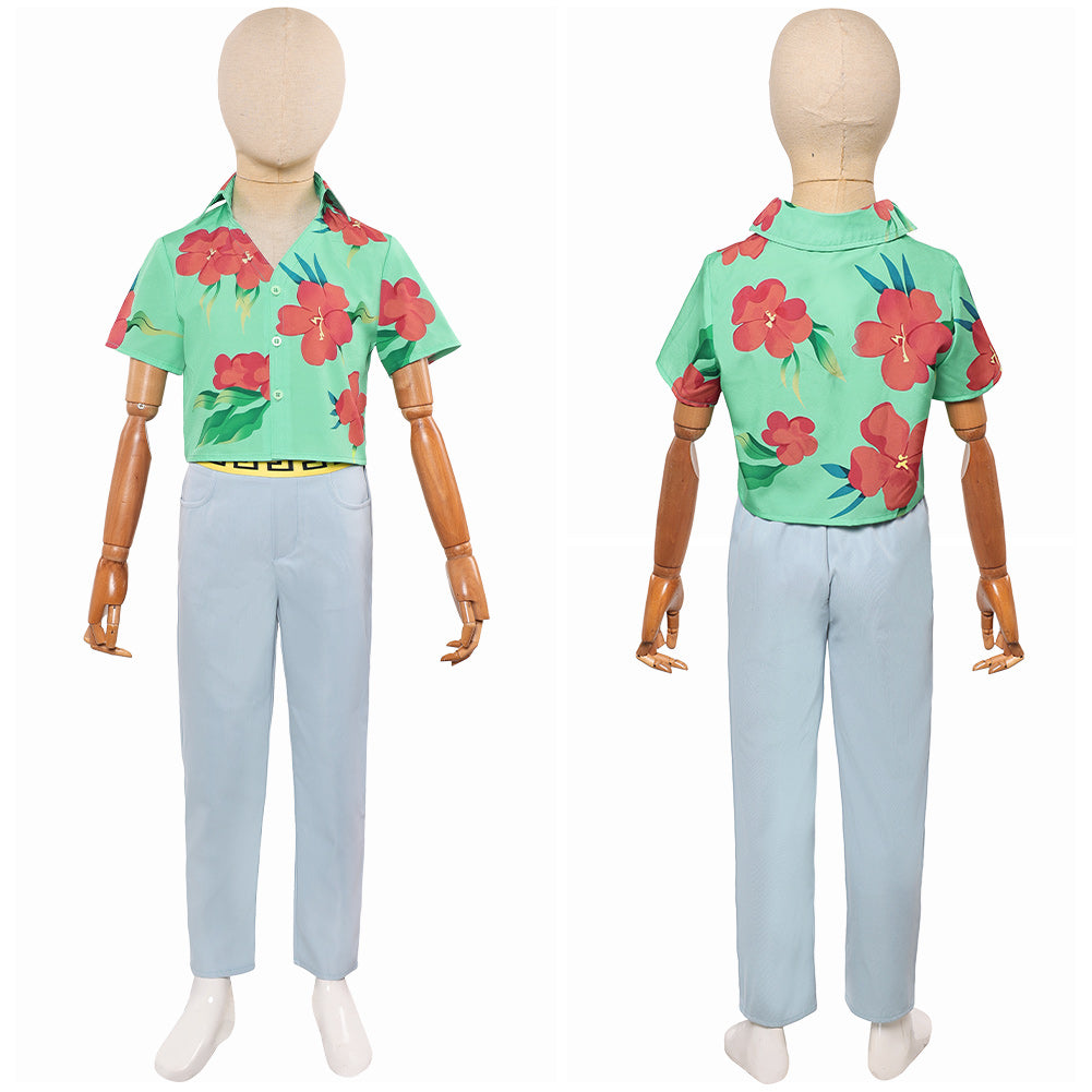 Kinder Junger Abby grün Shirt Boygroup Dämon Abby Cosplay Outfits