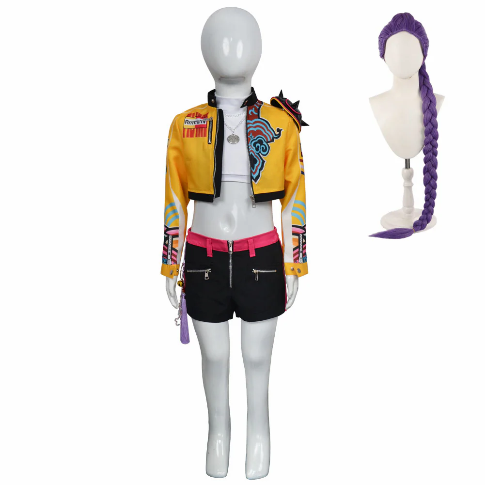 Kinder Mädchen Trio Dämonenjägerin Rumi Kostüm Dämonenjägerin Rumi Cosplay Outfits